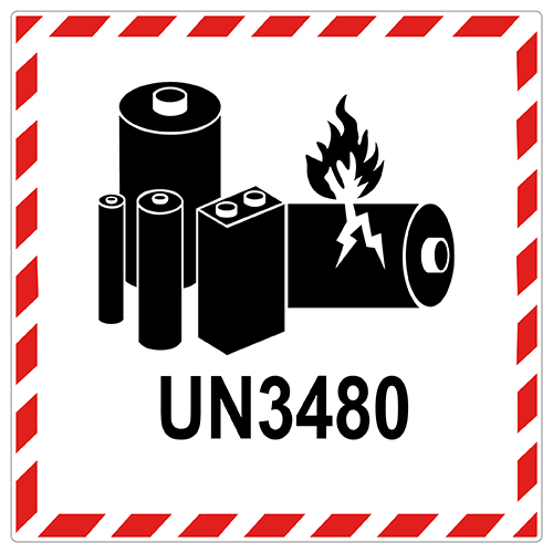 Etykieta samoprzylepna – ADR 9 UN Baterie i ogniwa